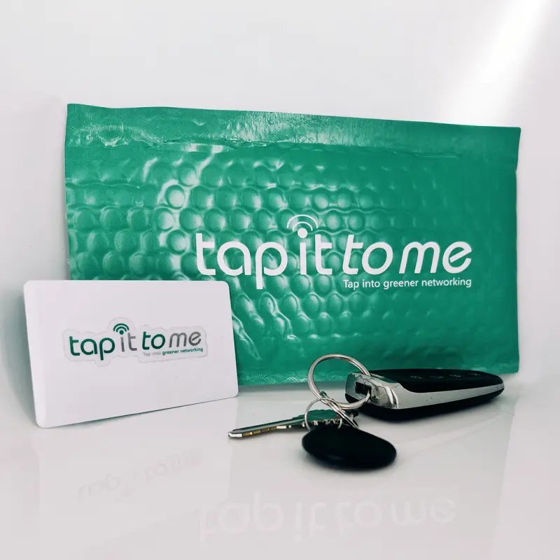 Tap It To Me NFC business card and key fob